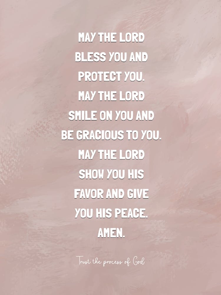 May The Lord Bless You And Protect You 01