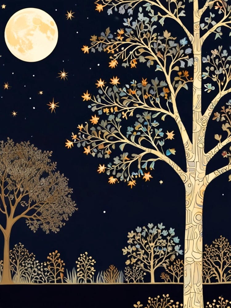 William Morris Nacht im Wald 55