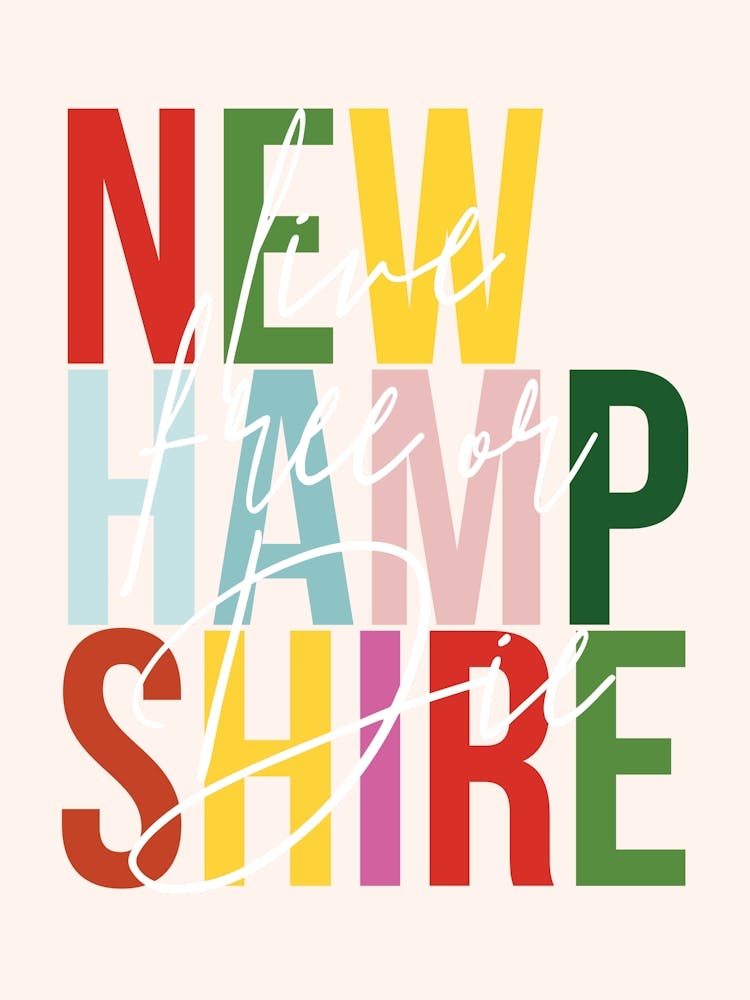 New Hampshire Live Free Or Die Color