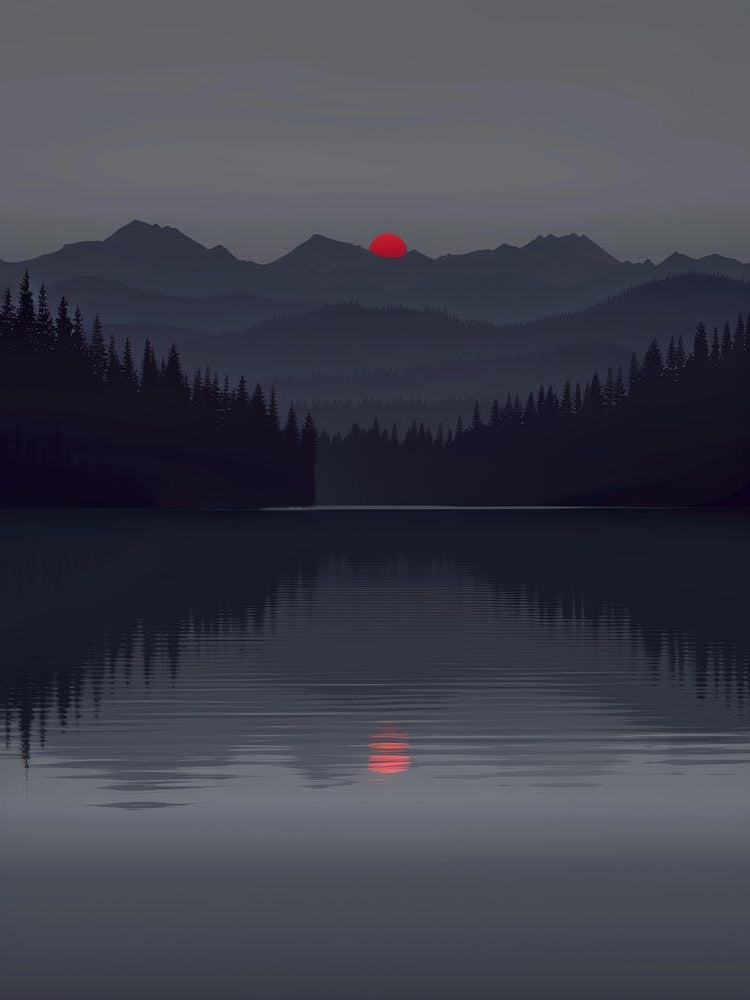 Sunset In The Mountains 58