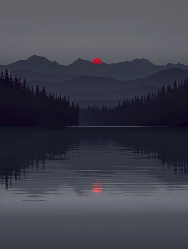 Sunset In The Mountains 58