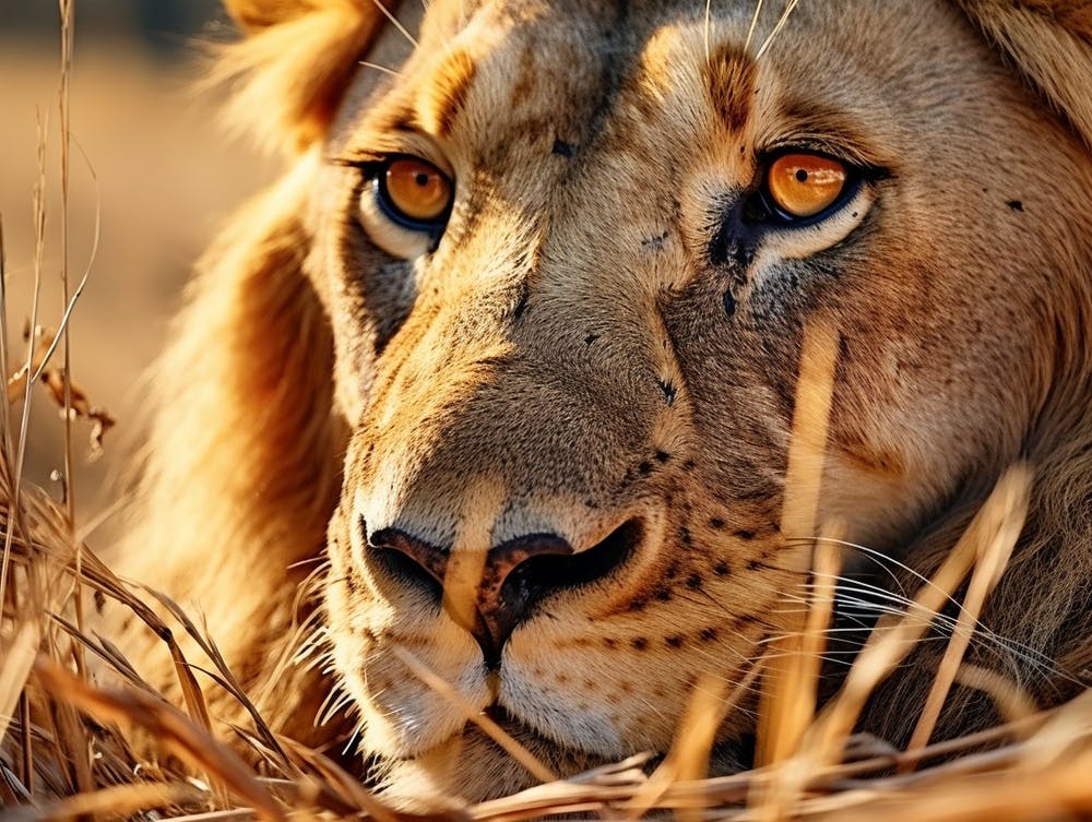 African Lion Eye Level Realism 1