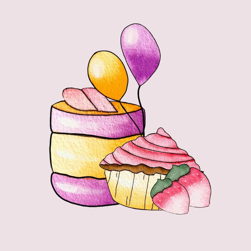 Party Cupcakes Square