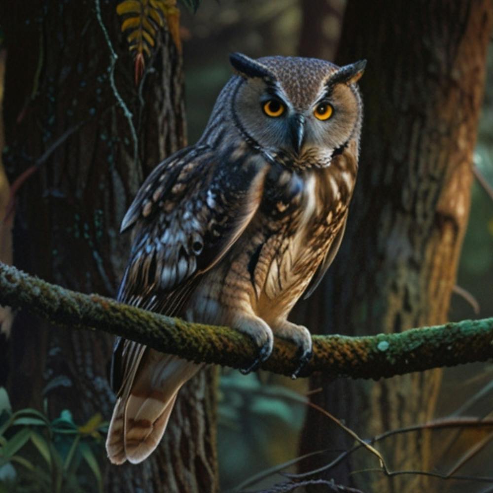 Owl In The Forest 1