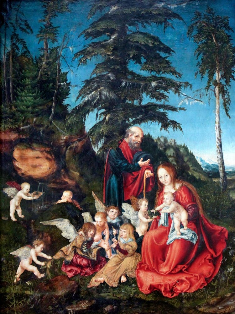 The Rest On The Flight Into Egypt, Lucas Cranach