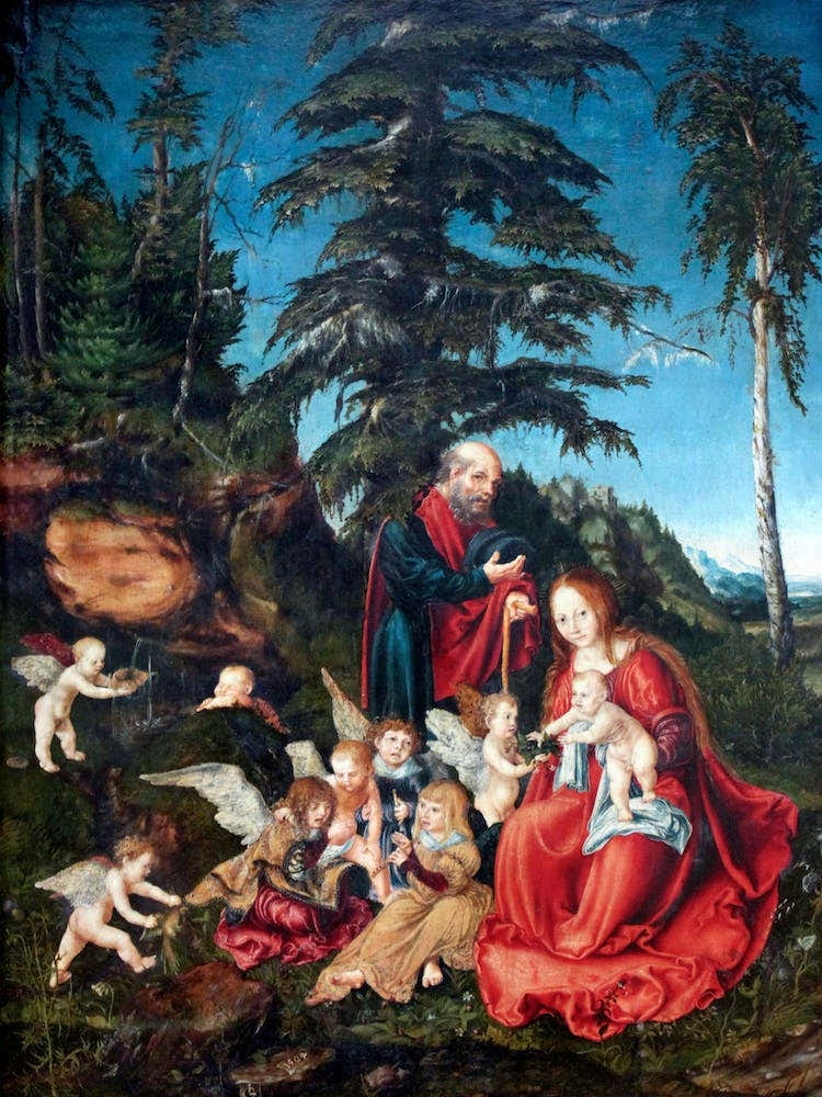 The Rest On The Flight Into Egypt, Lucas Cranach