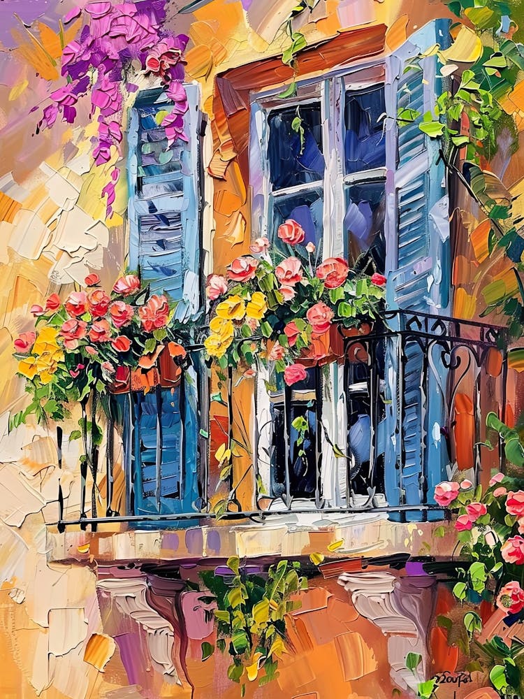 Balcony Painting In Nice 1