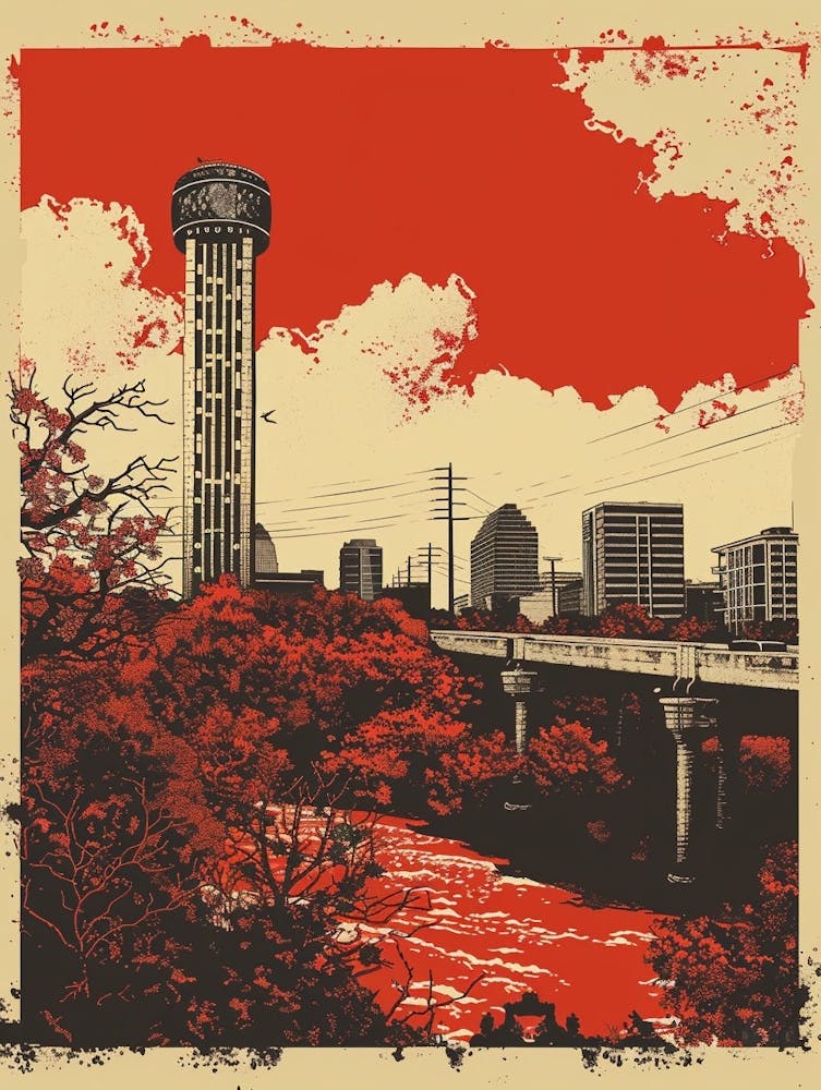 Duoton-Illustration Red River Cultural District Austin Texas 1