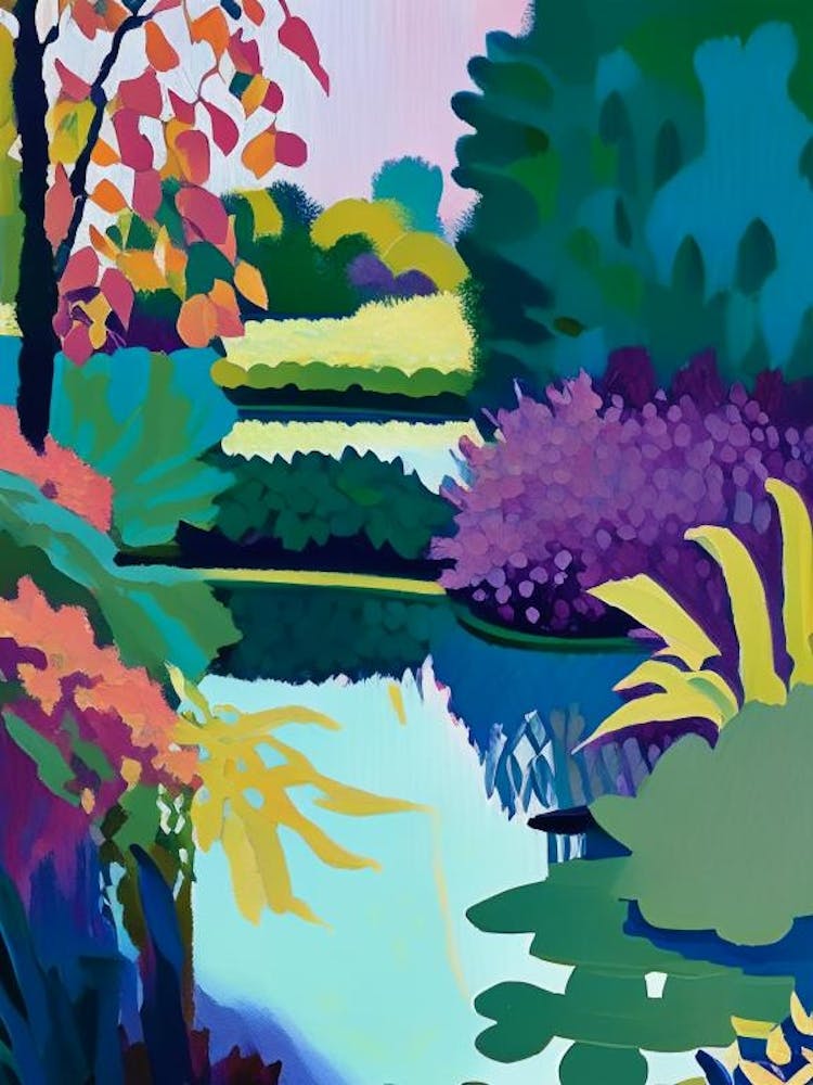 Chicago Botanic Garden, Usa Abstract Still Life