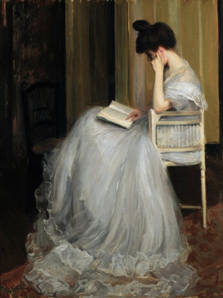 Lady Reading A Book 1