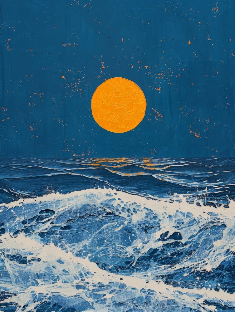 Moon Over The Ocean 1