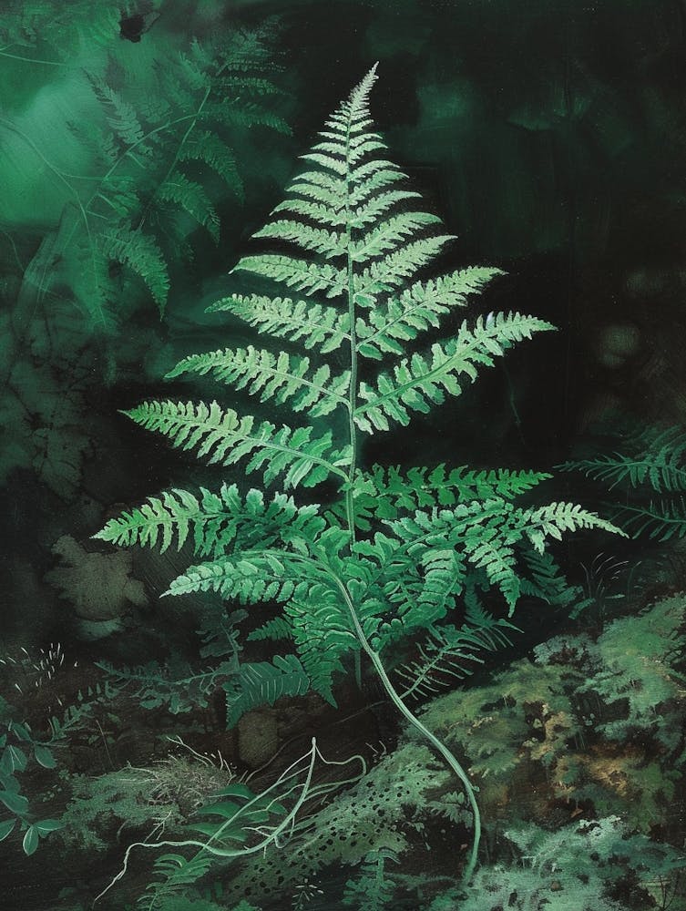 Soft Shield Fern Painting 3