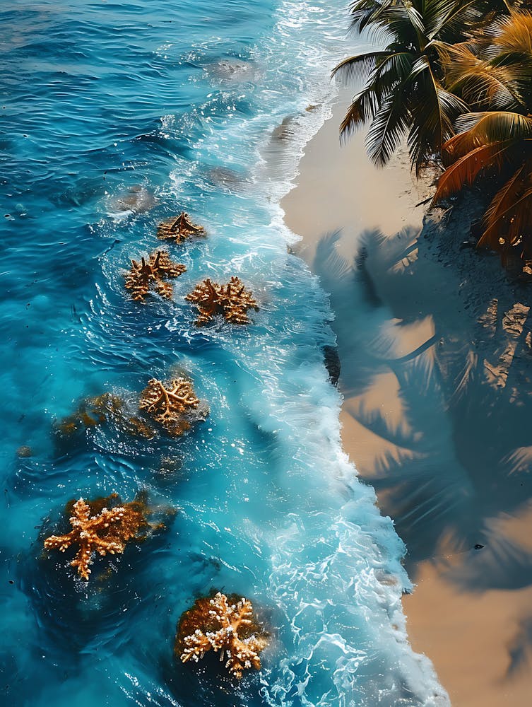 Vue Aérienne d'une Plage Tropicale 3