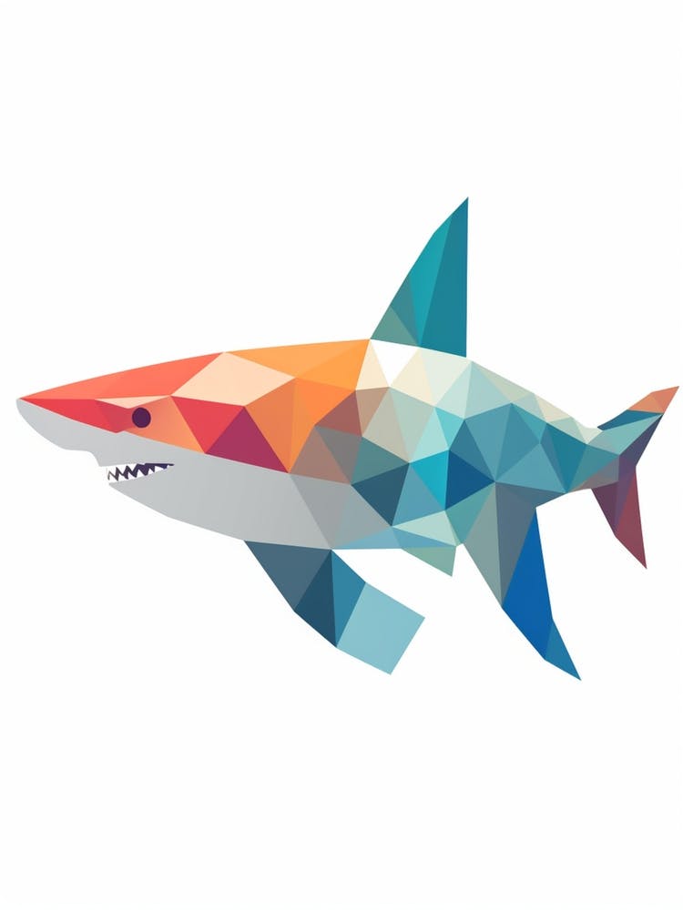 Minimalist Shark Shape 10