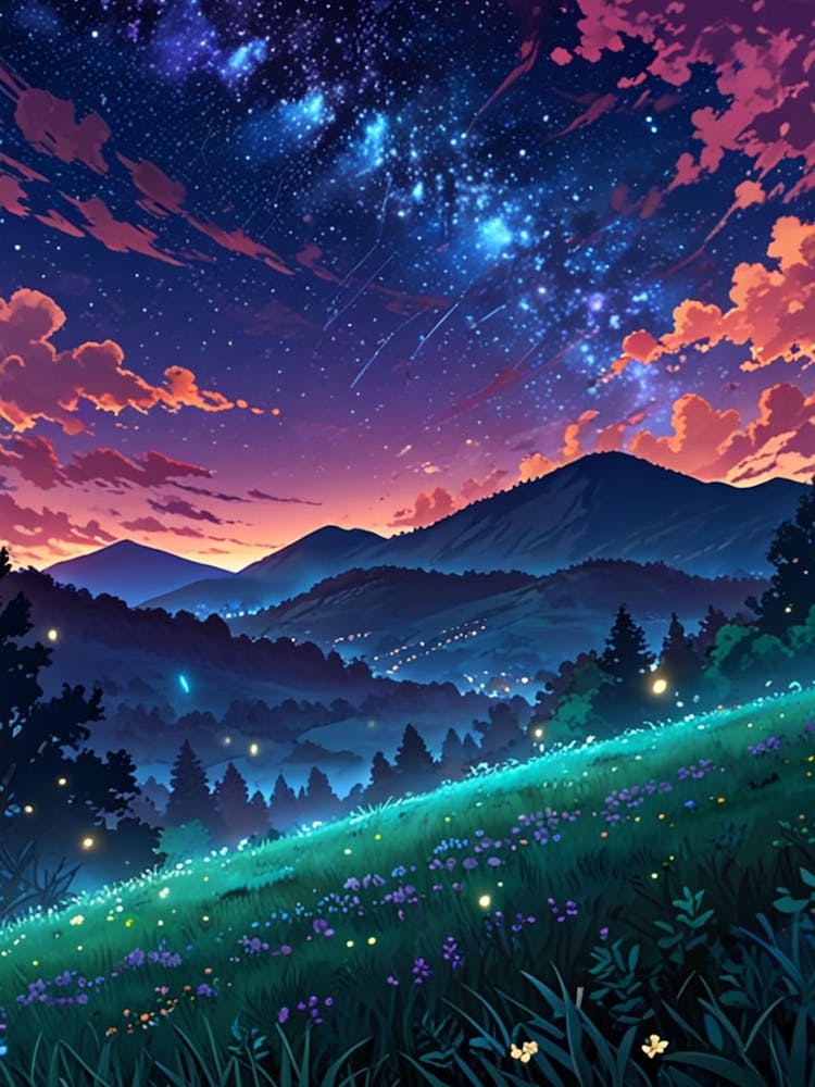 Night Sky Anime aesthetic 31