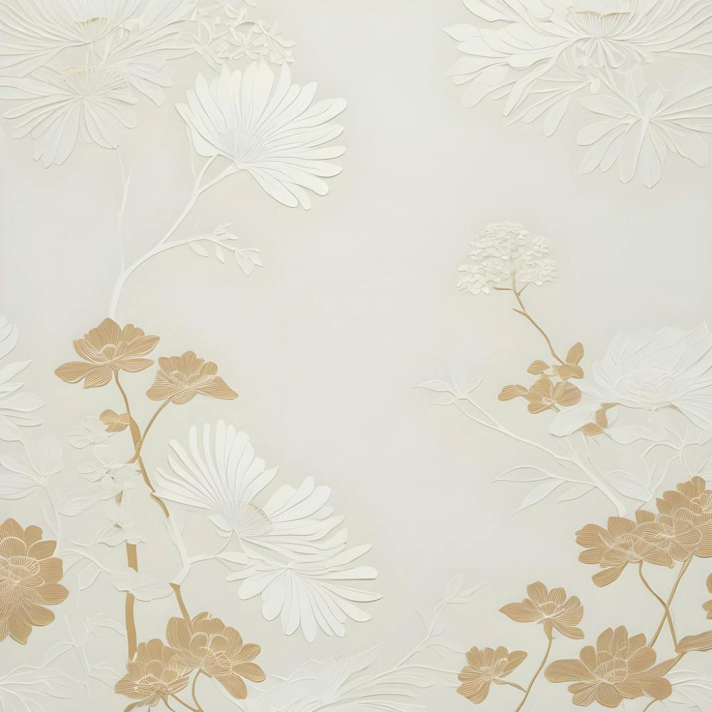 Asian Floral Wallpaper
