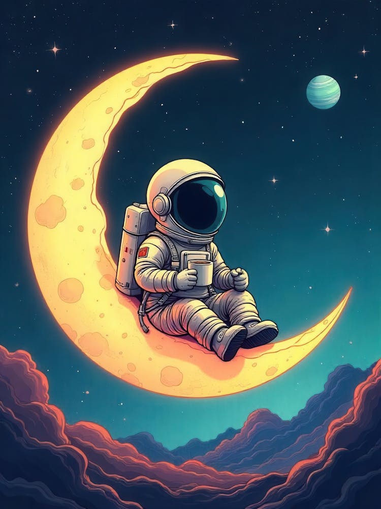 Astronaut On The Moon 5