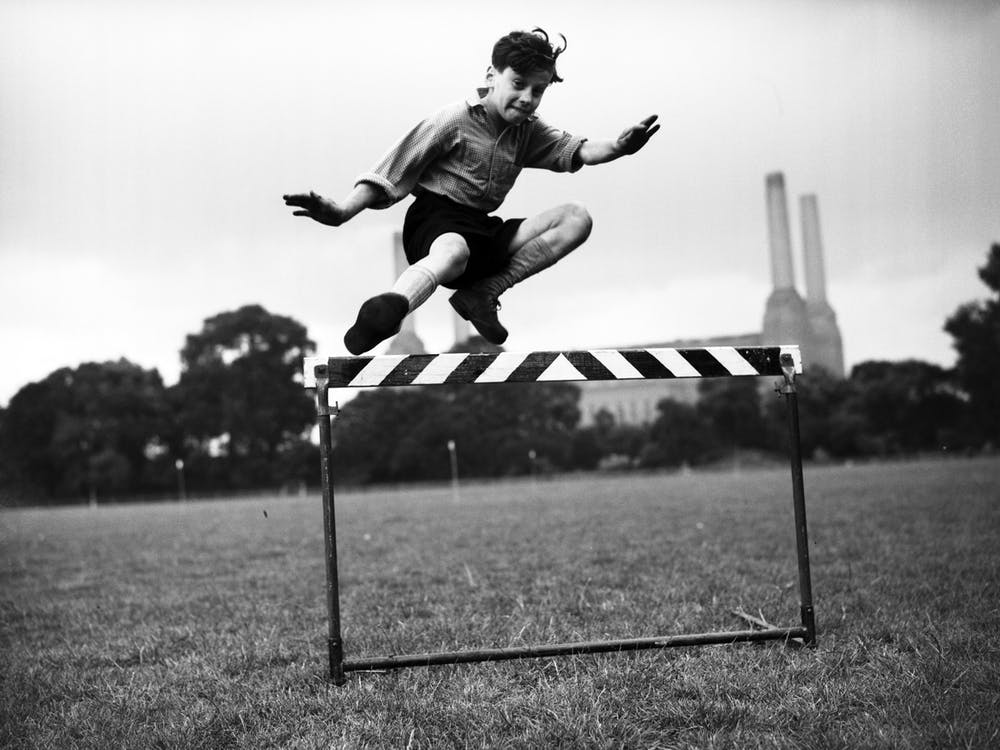 Kinder trainieren für Sport 1954