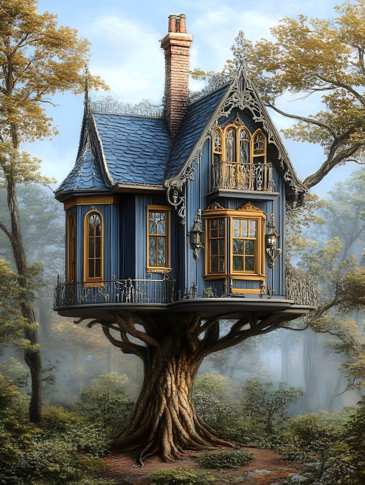 Tree House In The Woods