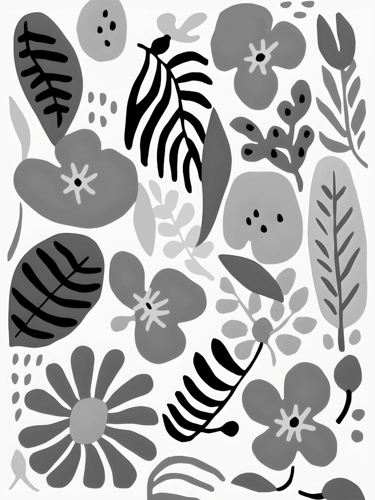 Black And White Flowers 119