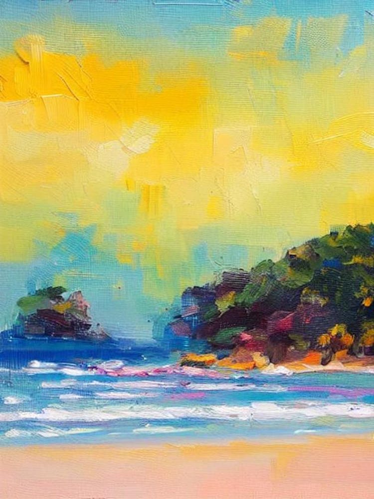 Kata Beach, Phuket, Thailand Bright Abstract