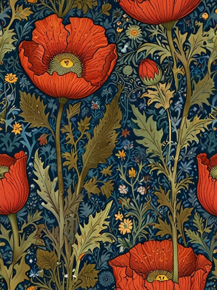 William Morris Poppies 3
