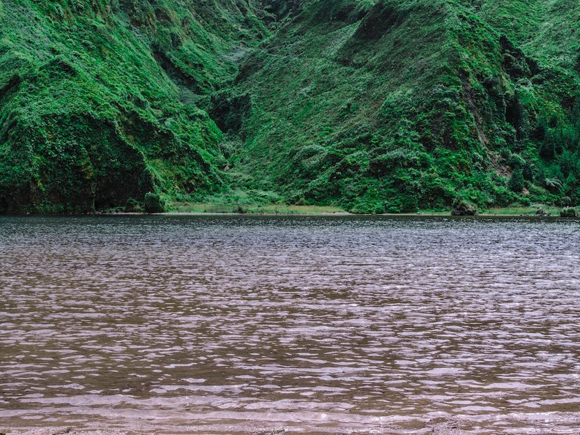 Lake Surrounded by Green Mountains