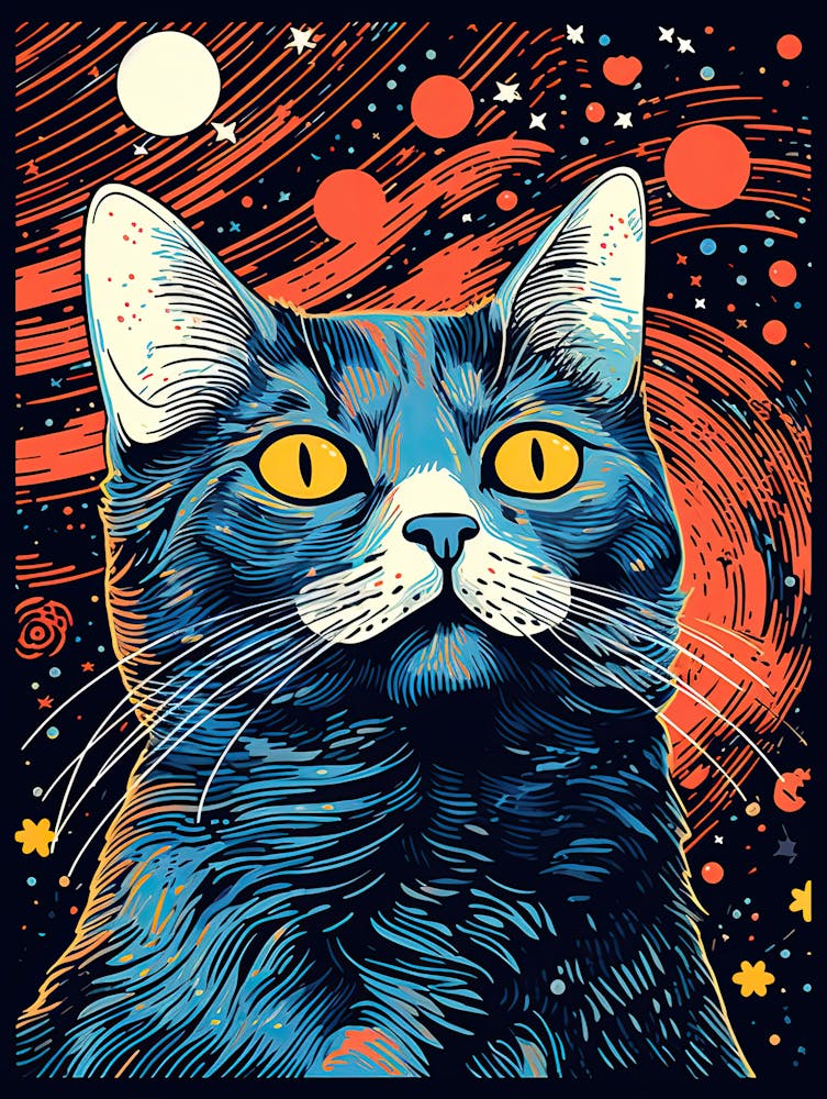 Stellar Purrsistence, Psychedelic Cats series