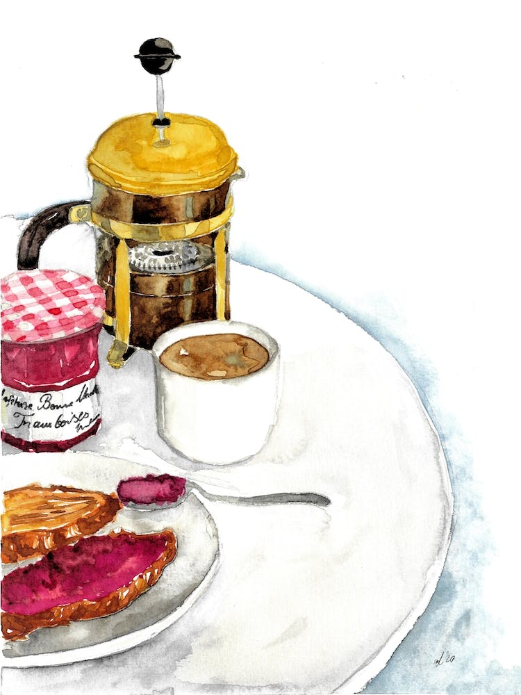 French Breakfast Table