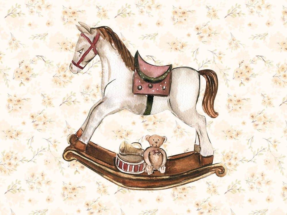 Vintage Nursery Horse