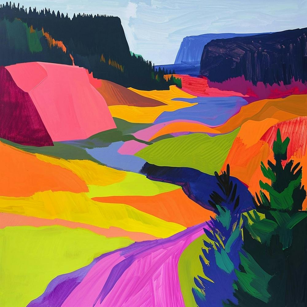 Colourful Abstract Bohemian Switzerland National Park Czech Republic 4