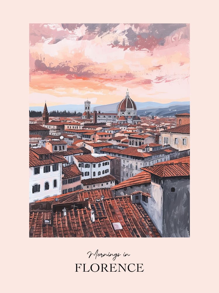 Mornings In Florence Rooftops Morning Skyline 3