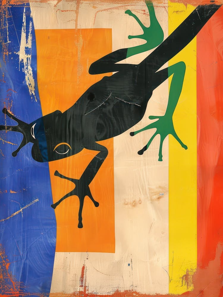 Frog 3 Cut Out Collage