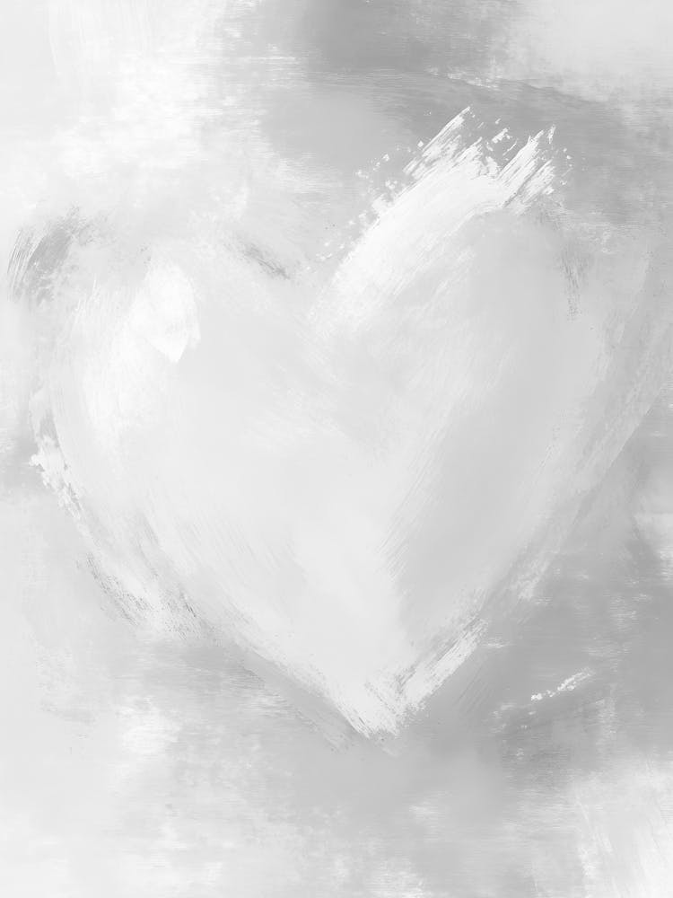 White Heart Painting
