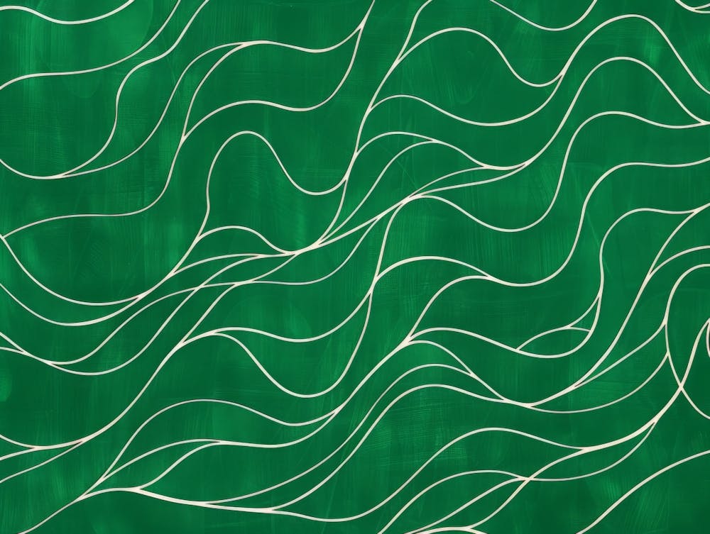 Green Wavy Lines