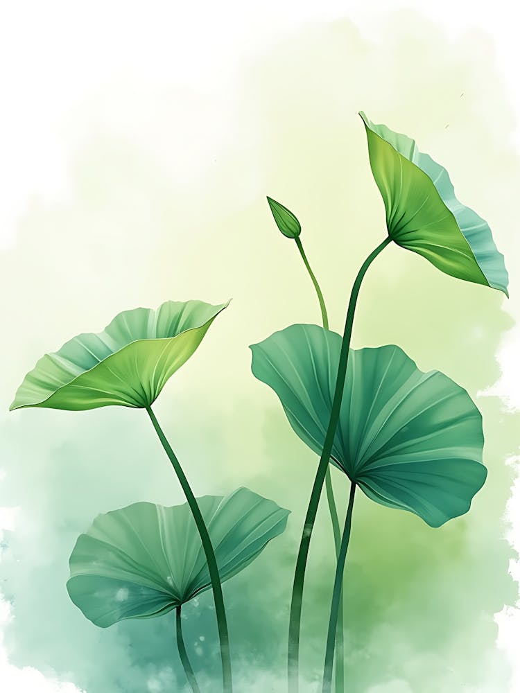 Silhouette de Plante Délicate Pour Espaces Calmes