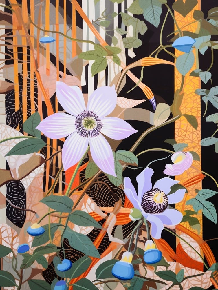 Flower Illustration Passionflower 3
