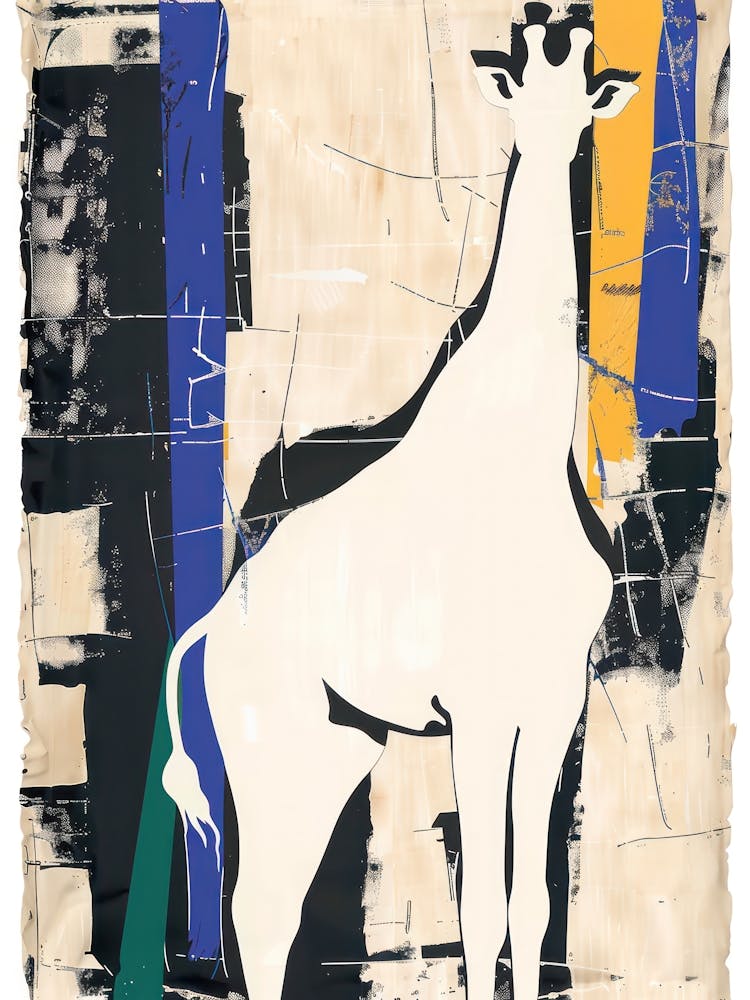 Giraffe 2 Cut Out Collage