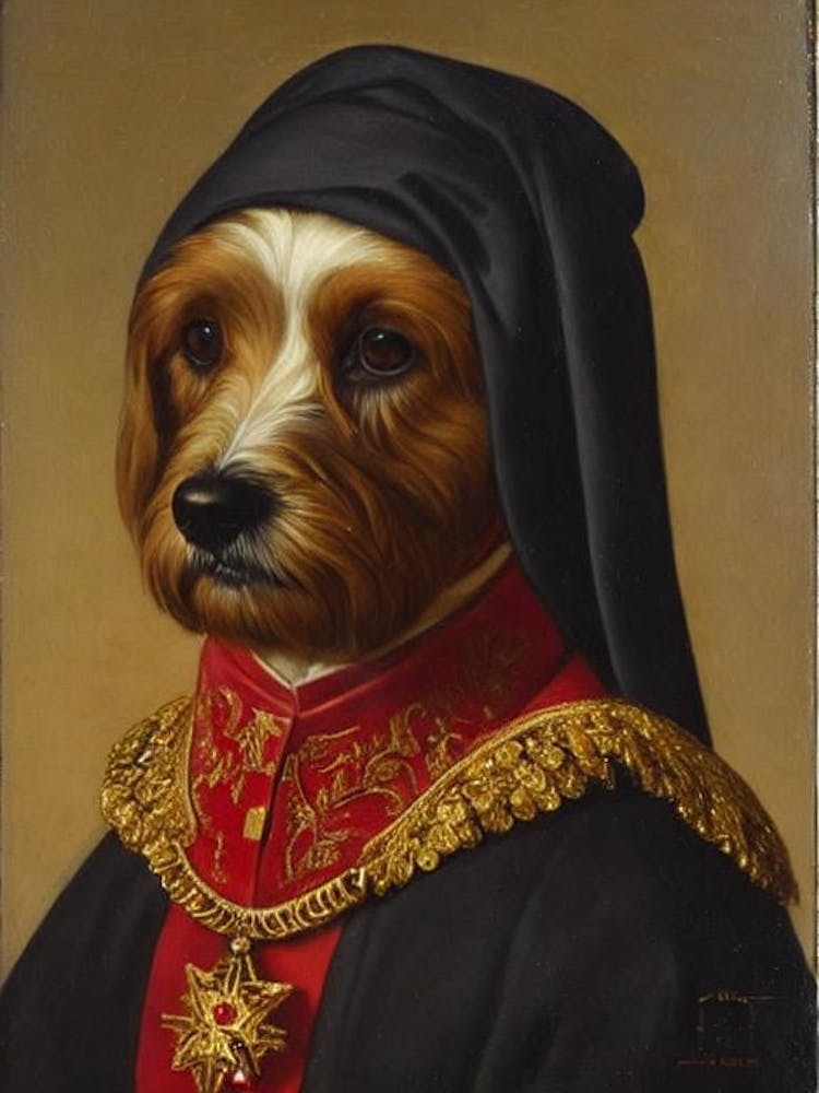Maltese 3 Renaissance Portrait Oil Painting