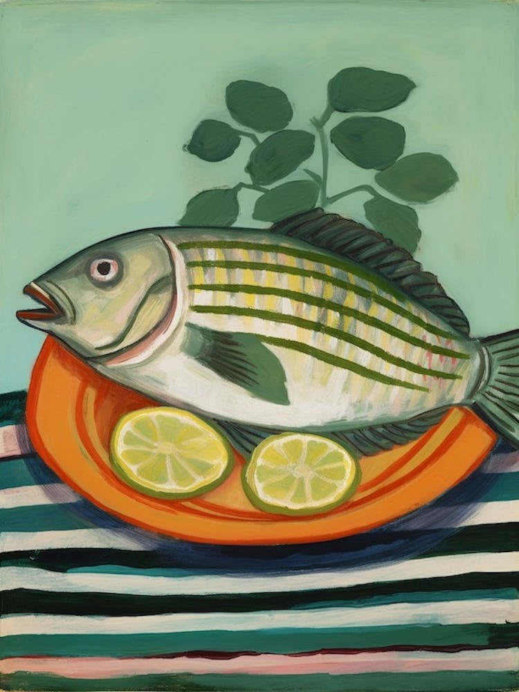 Tilapia 2 Italian Still Life Painting