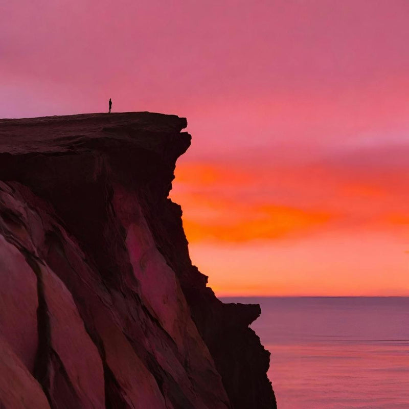 Sonnenuntergang An Den Klippen 1