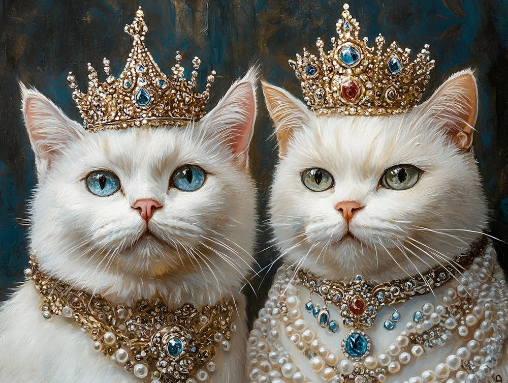 Royal White Cats 1