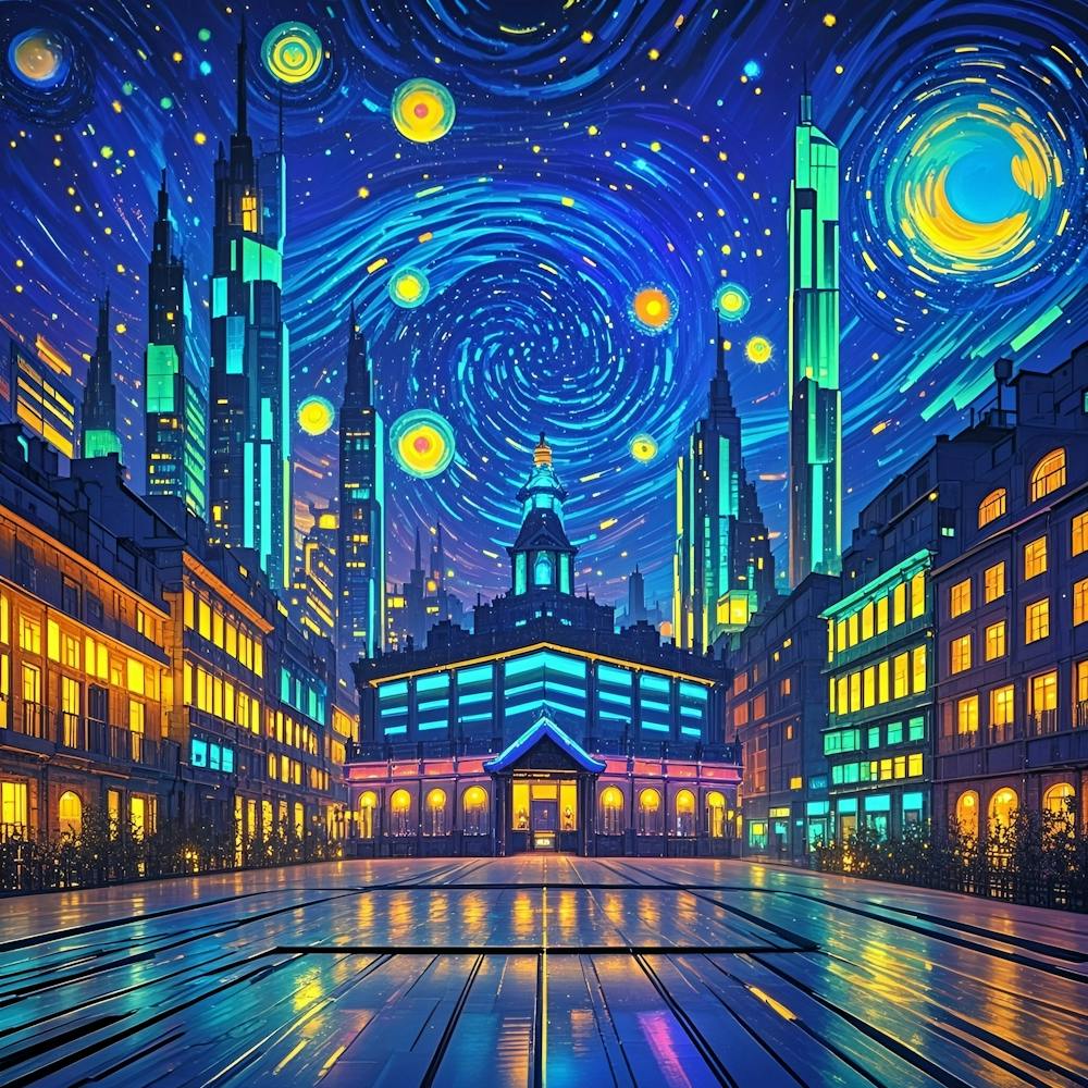 Starry Night In The City