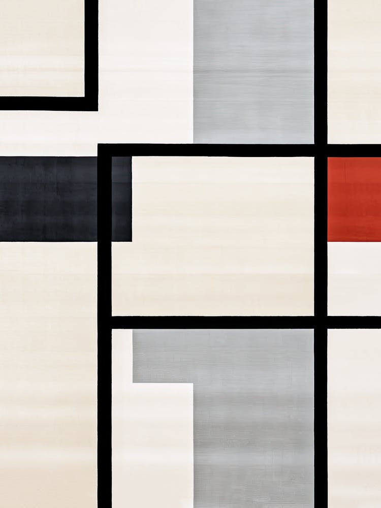 Radiant Rectangles; Mid Century Geometric Illusions