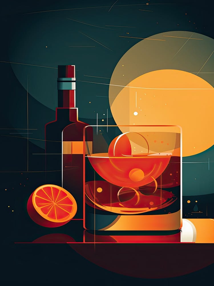 Sazerac Cocktail Illustration 1