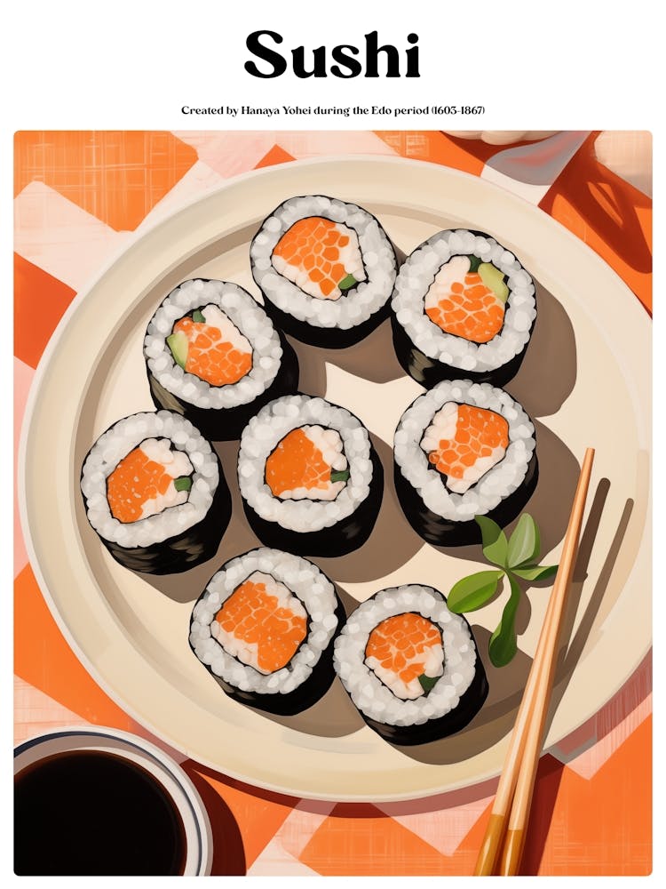 Boho Poster Club 3 Sushi