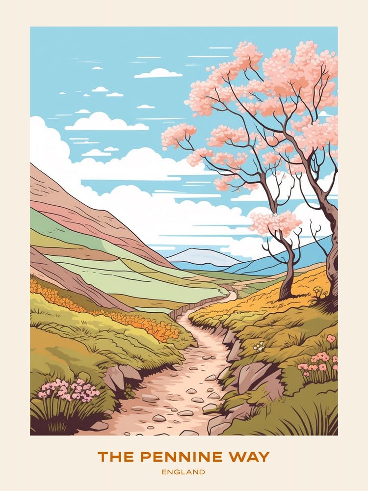 The Pennine Way England 2 Hike Poster
