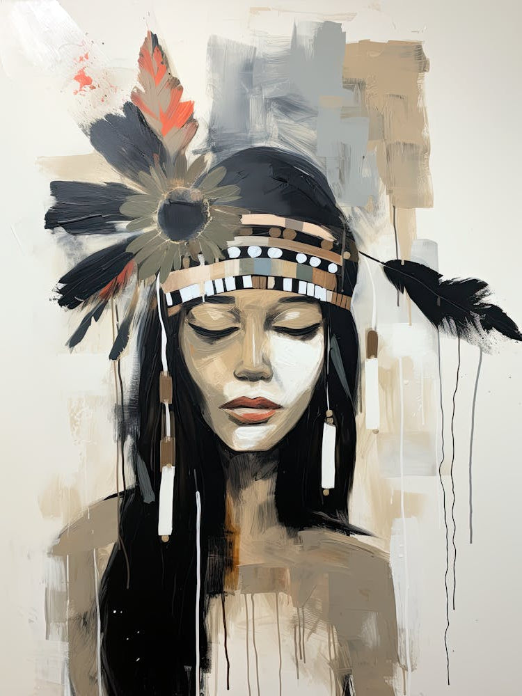 Spirit Of The Silent Forest, Boho Art Style