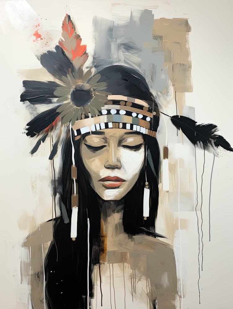 Spirit Of The Silent Forest, Boho Art Style