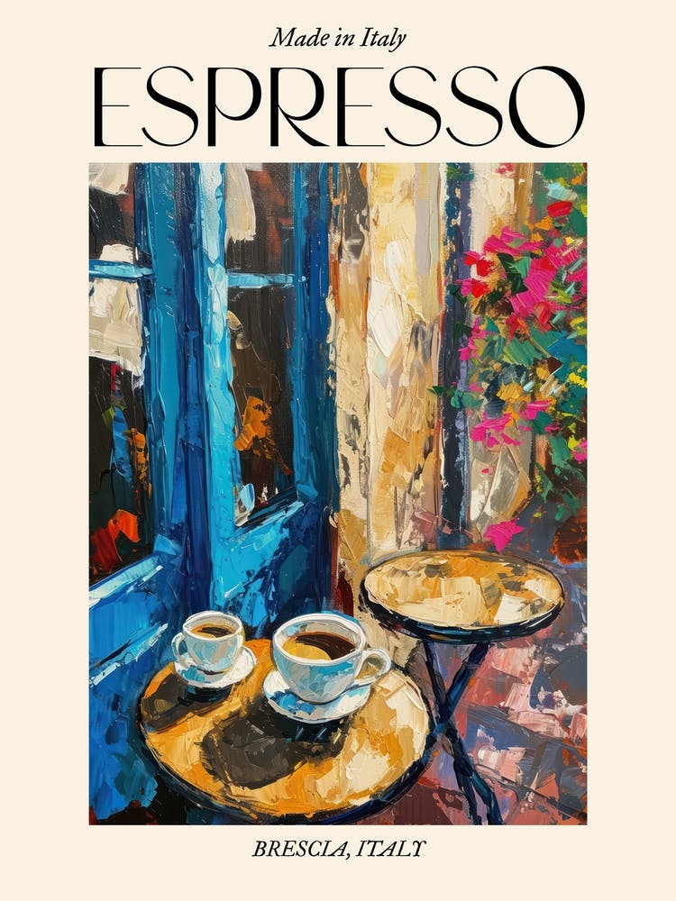 Brescia Espresso Made In Italy 3 Poster
